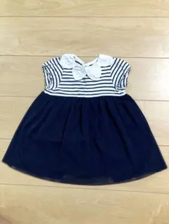 bebe 襟付きストライプワンピース 95cm以下