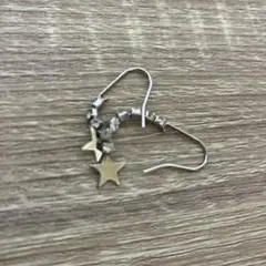 星とジルコニア　フックピアス