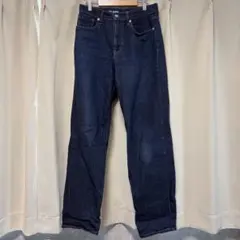 無印良品　ストレッチデニムリラックスワイドパンツ　 股下７７ｃｍ