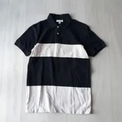 LACOSTE 鹿の子 ボーダー ポロシャツ
