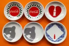 コカ・コーラ デザイン 小皿 6枚セット 4柄即購入可能！