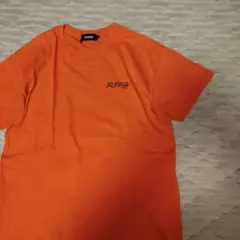 マ*ト様 エクストララージ　半袖Tシャツ　バックプリント　オレンジ　L　古着