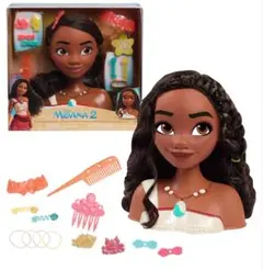 ディズニー プリンセス モアナ2 ヘアスタイリングドール 人形 ヘア 小物14点