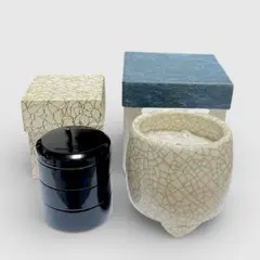 ◆聞香炉 重香合 2点まとめて 茶道具 香道具