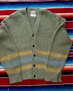 60s 毛長 モヘアカーディガン