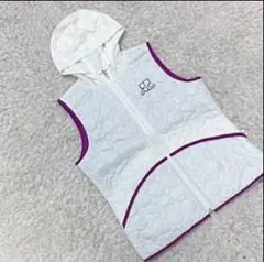 courreges クレージュ フード ダウンジャケット キルティング おしゃれ