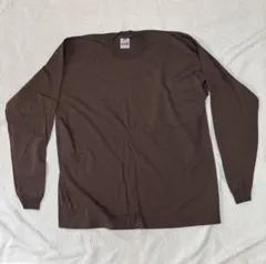 新品PRO CLUB 3XL 長袖 ロンT 無地茶色と白Tシャツ4XL２枚セット