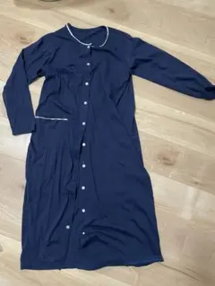 マタニティパジャマ　ワンピース　ネイビー　M〜L 犬印本舗