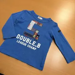 ミキハウス　ダブルビー　長袖　トップス　ロンT カットソー　90