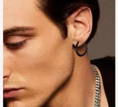 メンズピアスセット ステンレス アクセサリーイヤリング フープ ノンホールピアス