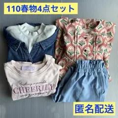 春物4点セット110サイズ （1点のみ100サイズ）