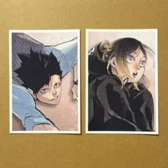 ハイキュー クロニクル Vリーグ 思い出スナップフォトカード 黒尾鉄郎 孤爪研磨