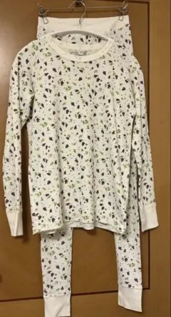 フルーツオブザルーム　ぶどう柄ワッフル生地ルームウェアセットアップ