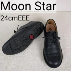 【極美品】Moon Star　ムーンスター　SL3ハトメ01　本革　日本製　黒のサムネイル