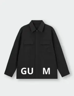 GU ドライイージーケアcpoシャツ メンズブラック　M