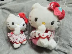 新品未開封！2点セット　メゾピアノ×ハローキティ　ぬいぐるみ&マスコット