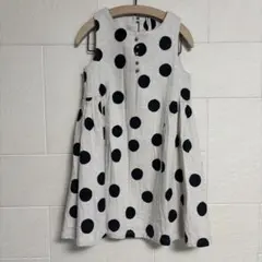 110 maarook 水玉模様 ノースリーブワンピース マルーク
