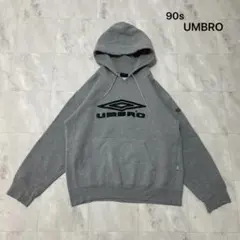 90s アンブロ 旧ロゴ スウェットパーカー 刺繍 韓国オフィシャル ストリート