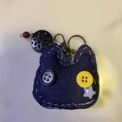 USEDデニムリメイク 肉球キーホルダー】⑯ - メルカリ