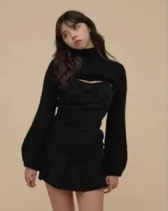 新品未使用 ANDMARY Twiggy tweed mini dress