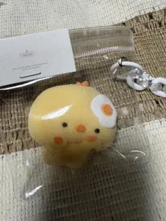 新品　アニマル　粉付き　スクイーズ　ひよこ　キーホルダー