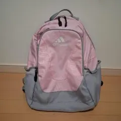 adidas リュック　ピンク　グレー