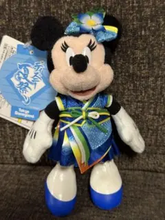 【新品タグ付】ディズニー夏祭り　2015年　ミニーマウス ぬいぐるみバッジ