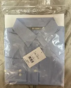 SERVA 青ストライプ 長袖シャツ サイズ11