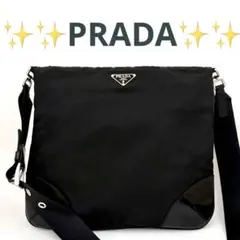 PRADA プラダ ショルダーバッグ ナイロン 黒 三角ロゴ 斜め掛けのサムネイル