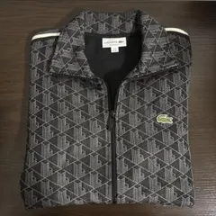 LACOSTE モノグラムトラックジャケット ブラック XSサイズ