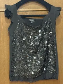 エポカスパンコール 黒 タンクトップのサムネイル