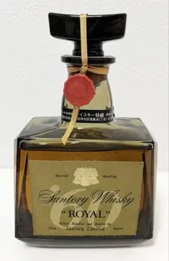 古酒　希少　サントリーローヤル　’60ラベル　向い獅子　下付き　未開栓　　040 NO6【未開封】SUNTORY ROYAL サントリー ローヤル '60 向かい獅子 古酒
