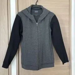 nicoleclub for menフード付きパーカー グレー/ブラック