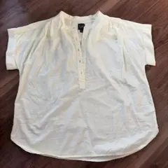 GAP レディース 半袖シャツ うす黄色 Mサイズ　通勤服のサムネイル