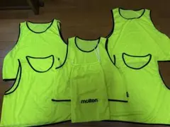 molten ビブス 蛍光イエロー 5枚セット 収納袋付のサムネイル