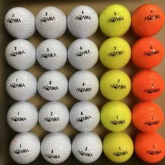 素人が集めたゴルフロストボール25球HONMA D1のサムネイル