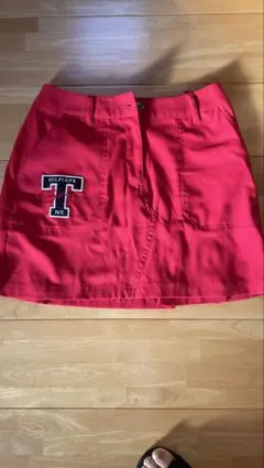 トミーフィルフィガー　ゴルフ　スカートM レッド