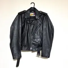 【米国製】schott ライダースジャケット ダブル 618 本革　ブラック