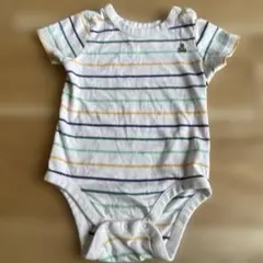 baby Gap ストライプ ベビー肌着 クマ刺繍