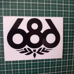 686 カッティングステッカー 屋外 耐候5年 防水 耐水