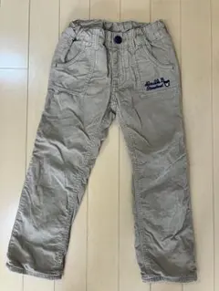 ミキハウス　ダブルB 裏地付き細コーデュロイストレッチロングパンツ