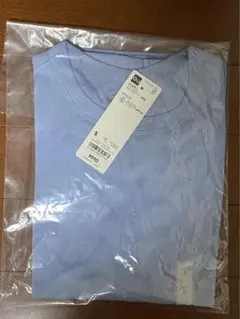 GUソフトシアークルーネックT//blue