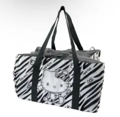 サンリオ ハローキティ キティ 保冷バッグ ゼブラ柄 ゼブラ 黒 ブラック