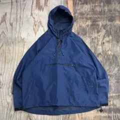 90s MACEYE ナイロン アノラック パーカー ネイビー VINTAGE