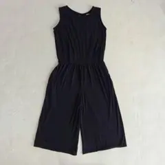 earth music&ecology サロペット 黒 Mのサムネイル