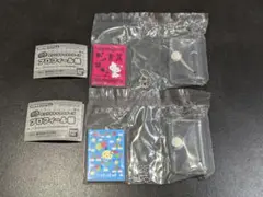 サンリオキャラクターズ　プロフィール帳　豆ガシャ本　ウサハナ　チャーミーキティ