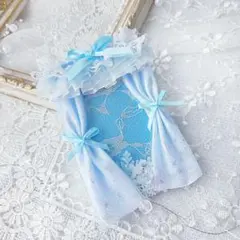 K-27 硬質ケース デコ 痛ロゼット トレカケース 痛バ 推し活 水色 青