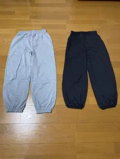 ジョガーパンツ グレーと黒 2点セット