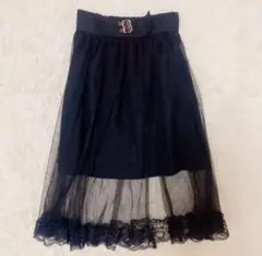 黒 チュールスカート 量産 地雷 系