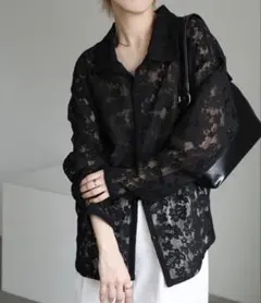 selectMOCA メッシュレースシャツ